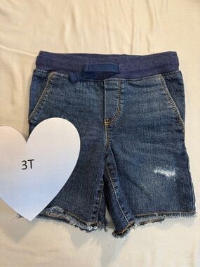 OshKosh B'gosh - denim pull on gender neutral shorts.  Size 3T